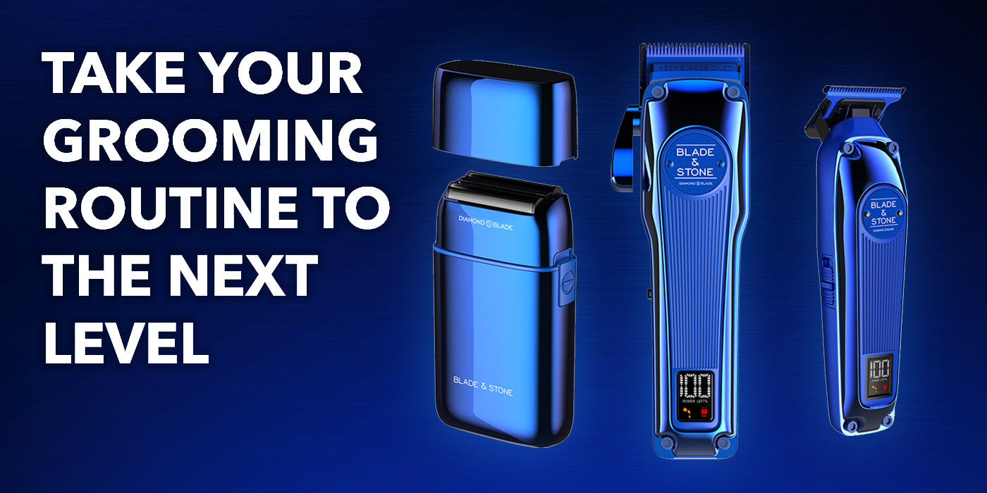 TRIMMER, CLIPPER AND SHAVER IN BIG BLUE